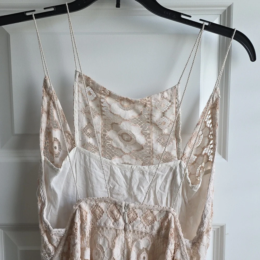 Free People Just Like Honey Lace Dress in ivory, Size 4 G189
